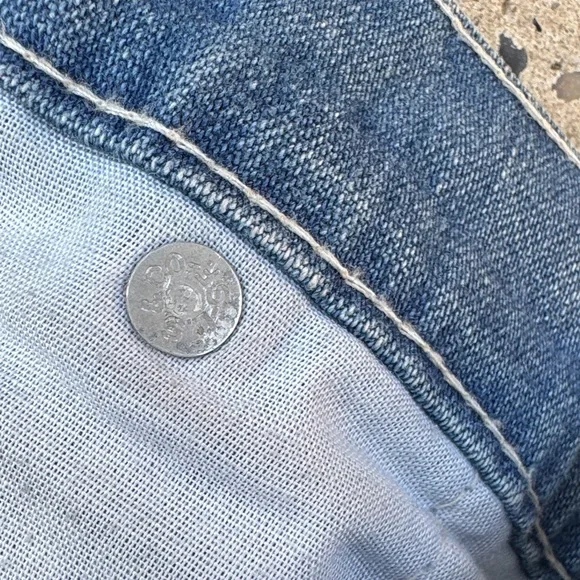 Levi's vintage (70s)white tag Wide Leg Women's carpenters Jeans - Picture 14 of 16